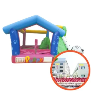 Inflatable Bounce House Combo Cute Puppy Inflatable Bounce House Kids Jumper Bouncer Combo Inflatable Combo Bounce
