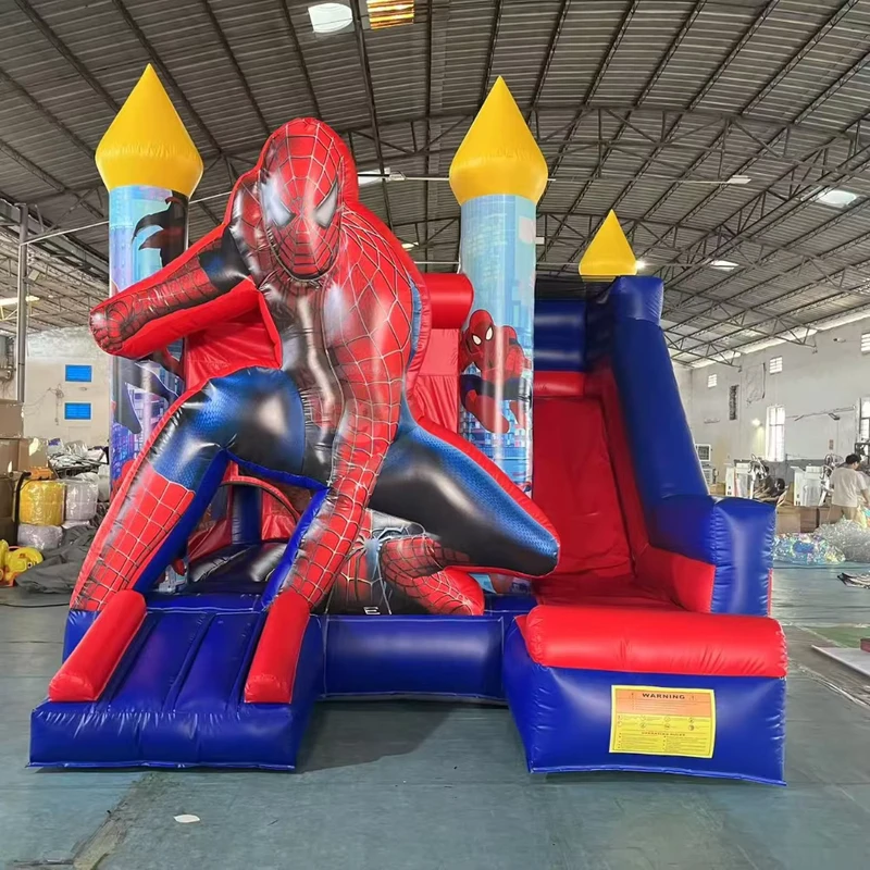 Nhà Bơm Hơi Kết Hợp Spider Man Bơm Hơi Thương Mại