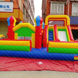 Inflatable Bounce House Commercial Grade Blow up Slide Bouncy Castle Jumping House with Slide