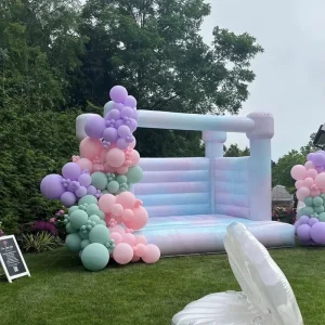 Inflatable Bounce House Tie Dye Wedding Castle Combo for Party Rental