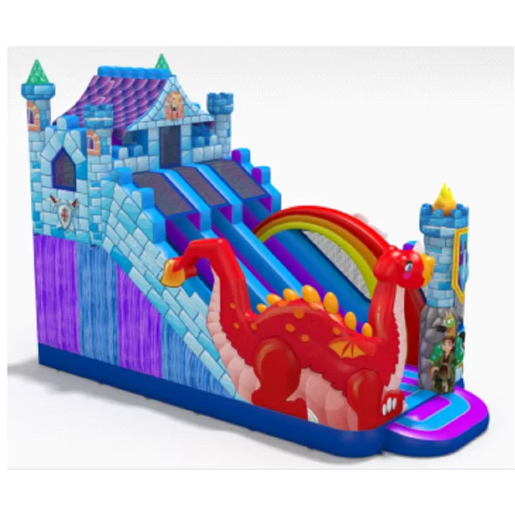 Inflatable Bounce House with Slide Commercial Wet Dry Bouncer Slide Combo Inflatable Bounce Slide