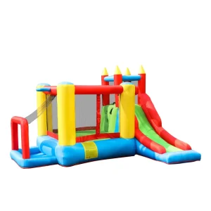 Château gonflable avec toboggan, château de saut pour enfants, château gonflable de jardin
