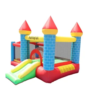 Château gonflable avec toboggan, jouet gonflable pour enfants, toboggan gonflable de jardin