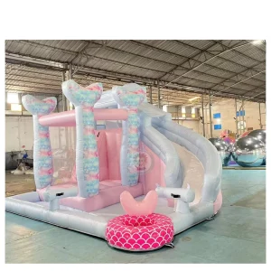 Opblaasbare Bounce met Glijbaan Combinatie Speelgoed voor Kinderen Commerciële Opblaasbare Springkasteel Zomer Ballenbak