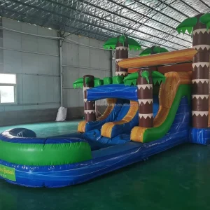 Inflatable Bouncer Combo Commercial PVC Outdoor Bouncy House Jumping Castle Kids Slide Customized Blower