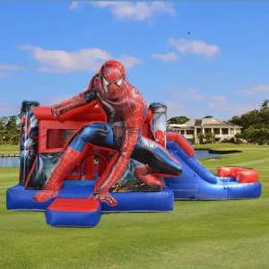 Inflatable Bouncer Jumping Bouncer Slide Combo Inflatable Bounce House with Slide for Kids