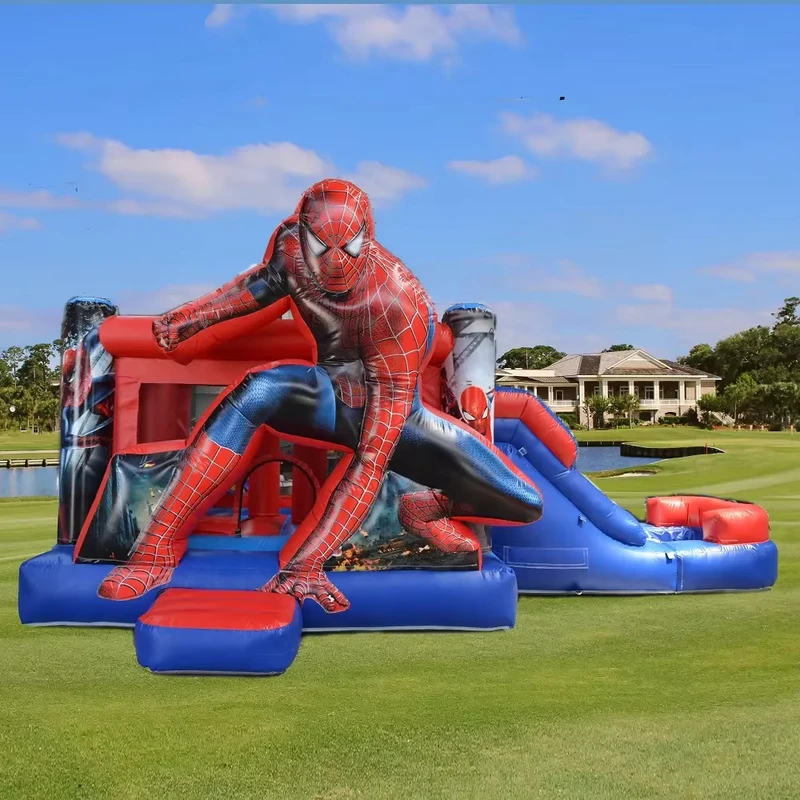 Inflatable Bouncer Jumping Bouncer Slide Combo Inflatable Bounce House with Slide for Kids