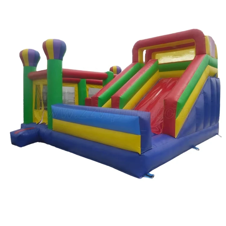 Deslizador inflable, combo de salto inflable con soplador de aire para juego al aire libre