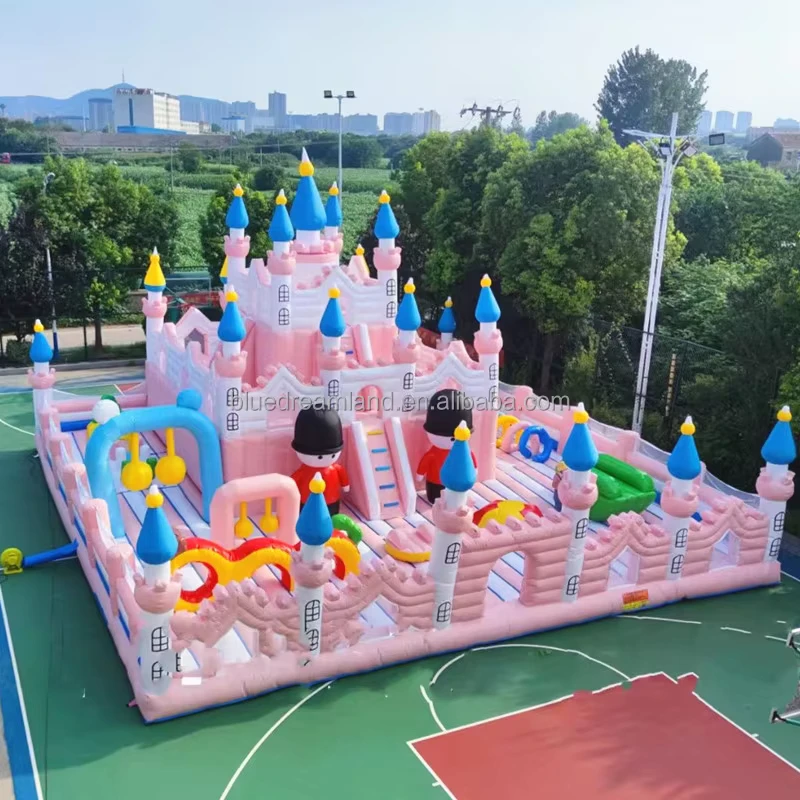 Parco trampolini gonfiabili, grande castello gonfiabile per saltare, personalizzazione in fabbrica per bambini e adulti