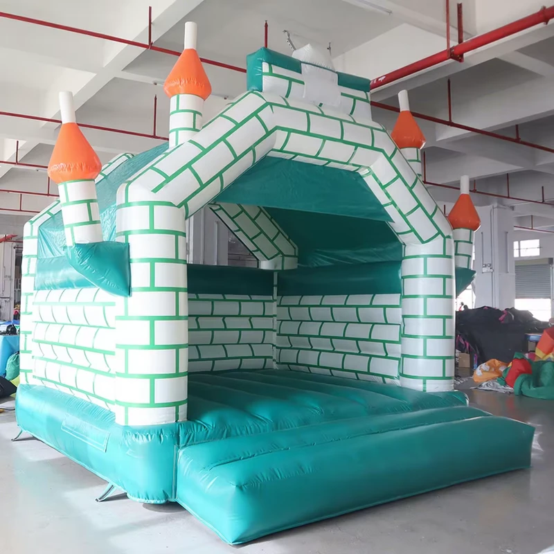 Kastil Bouncy Inflatable dengan Seluncur, Bouncy Komersial