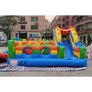 Castillo Inflable Saltarín, Castillo Inflable de Salto con Obstáculo y Tobogán
