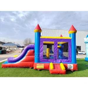 Inflatable Bouncy Castle Slide Inflatable Castle Bounce House with Slide Inflatable Bouncer Jumping Castle for Kids Party Rental
