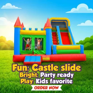 Castillo hinchable, casa de rebote, parque de trampolines, tobogán, equipo de juego exterior, personalizable para niños