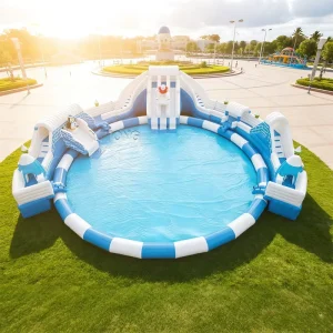 Inflatable Bouncy Jumping Castle Combo Water Slide with Swimming Pool for Kids