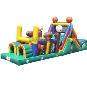Inflatable Bouncy Trampoline Obstacle Course Combo
