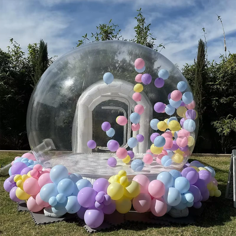 Tenda Gonfiabile a Bolle Personalizzata per Bambini - Cristallo Trasparente - Sala Gonfiabile a Forma di Cupola