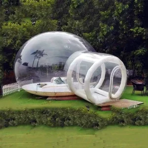 Inflatable Bubble House Commercial Grade PVC Bubble Tent Transparent Bounce House with Tunnel for Party Wedding