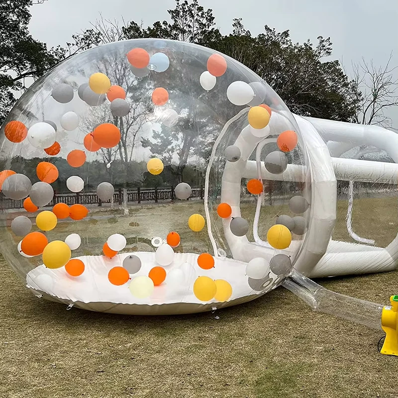 Inflatable Bubble House Commercial Grade Transparent Bubble Tent CE Approved Air Blower 3-Year Warranty 500kg Capacity