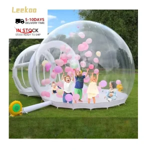 Casa burbuja inflable para niños, iglú burbuja inflable de PVC transparente, tienda de eventos al aire libre