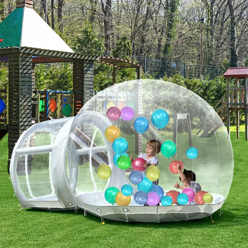 Maison Gonflable en Bulles - Tente Cristal Gonflable Transparent