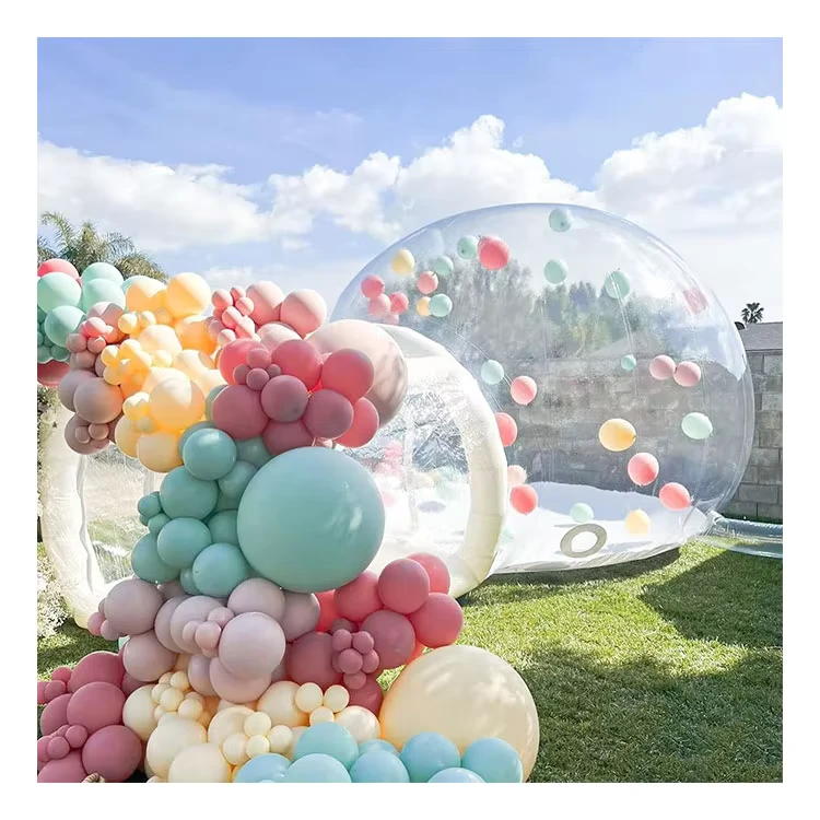 Inflatable Bubble Tent Casa Burbuja Bouncer Castle Blow up Bubble Transparent Inflatable Bubble Tent With Balloon