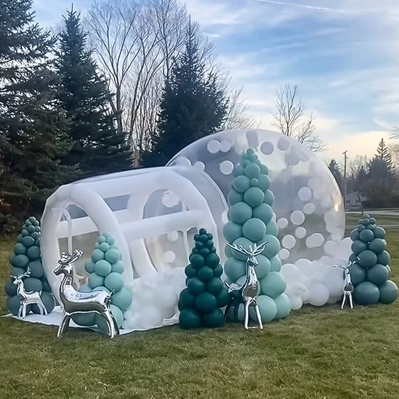 Opblaasbare Bubble Tent Commercieel PVC met Blazer & Pomp Kinderen Feestheldere Koepel Ballon