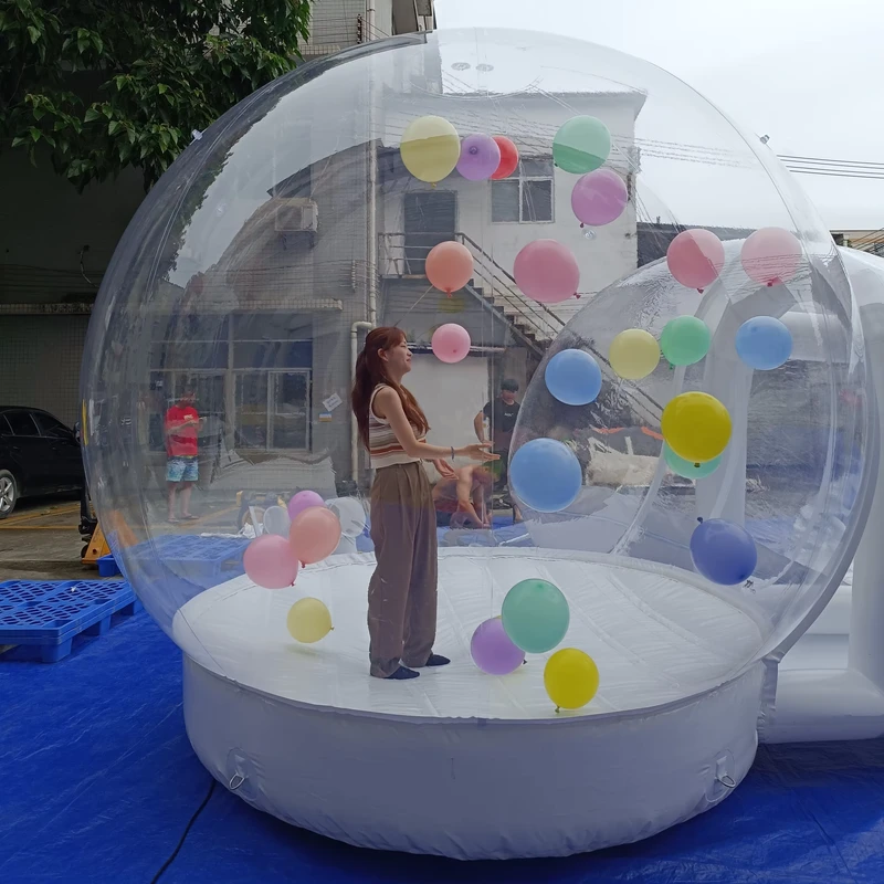 Tenda Inflável de Bolha em PVC, Tenda Transparente para Casamento ao Ar Livre, Tenda Inflável Comercial, Casa de Saltos para Crianças e Adultos