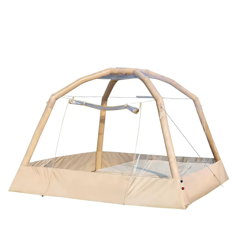 Transparante Opblaasbare Bubble Tent Glamping Huis Snelle Opstelling Waterdicht 4m voor Feest Sterrenkijken Buiten Resort