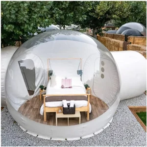 Inflatable Bubble Tents Luxury Hotel Resort Glamping Clear Dome Tent Transparent Inflatable Bubble House for Camping