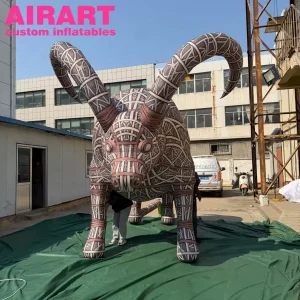 Inflatable Bull with Special Pattern Decoration Lifelike Inflatable Bull for Advertising