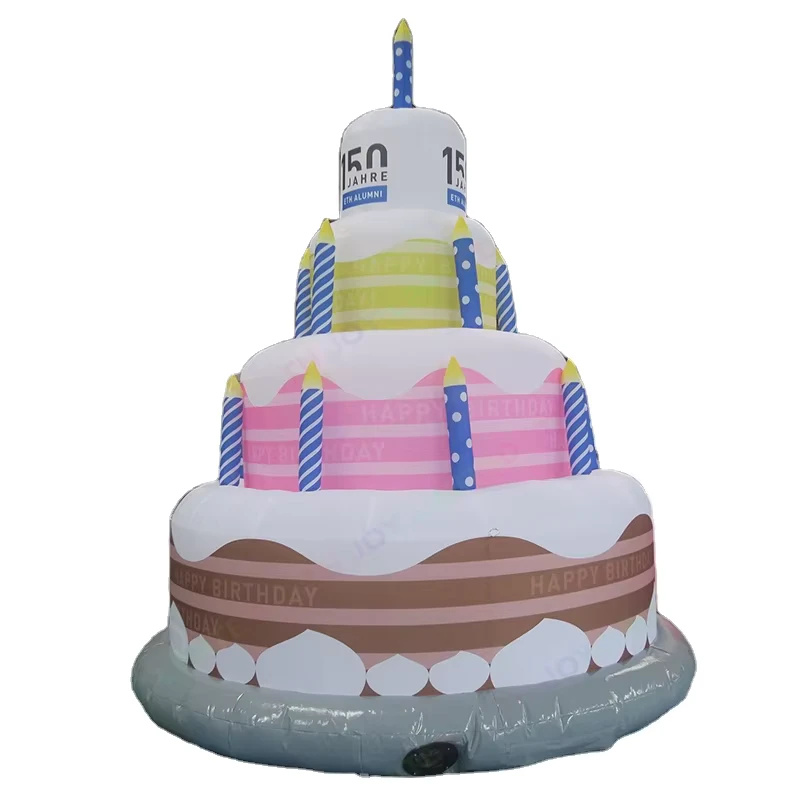 Inflatable Taartmodel Te Koop Gigantische Inflatable Verjaardagstaart Opgeblazen Taart voor Winkeldecoratie