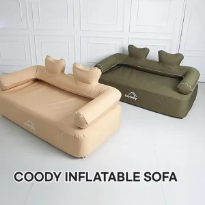 Inflatable Camping Sofa Cushion Chair Inflatable Chair Sofa Blow up Seat Built in Air Pump for Glamping