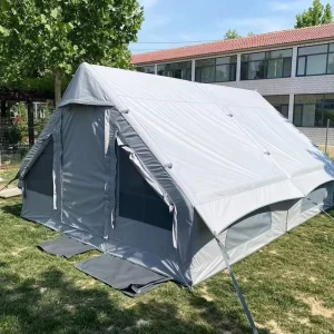 Inflatable Camping Tent with a Manual Pump Waterproof Windproof and Rainproof Suitable for All Seasons