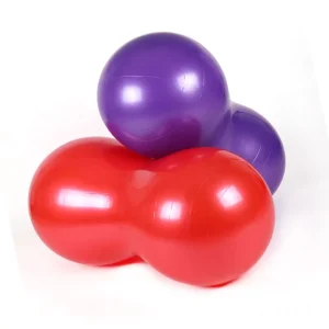 Inflatable Capsule Fitness Ball Thickened Explosion-Proof Peanut Yogaball for Children’s Sports Massage for Yoga