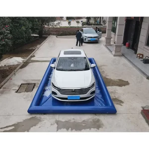 Inflatable Car Wash Mats Easy Set up Air Seal Type Mobile Inflatable Wash Mat With Air Pump for Car Washing