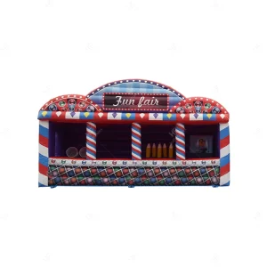 Inflatable Carnival 4 in 1 Sport Game Basketball Axe Shooting Booth