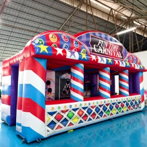 Inflatable Carnival Games for Events Outdoor Inflatable Games 4 in 1 Carnival for Adult and Kids