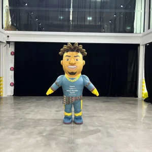 Personaje inflable de tribu africana en forma de caricatura, disfraz de hombre inflable gigante, personajes inflables comerciales