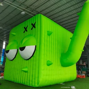 Personagens de Desenhos Animados Infláveis ao Ar Livre, Boneco Inflável Verde Gigante, Modelo de Desenho para Eventos Publicitários