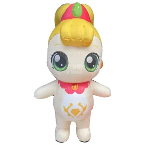 Inflatable Cartoon Costume Inflatable Girl Costume Inflatable Walking Doll Costume for Events Promotion Party