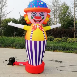 Pupazzo danzante clown gonfiabile per pubblicità all'aperto
