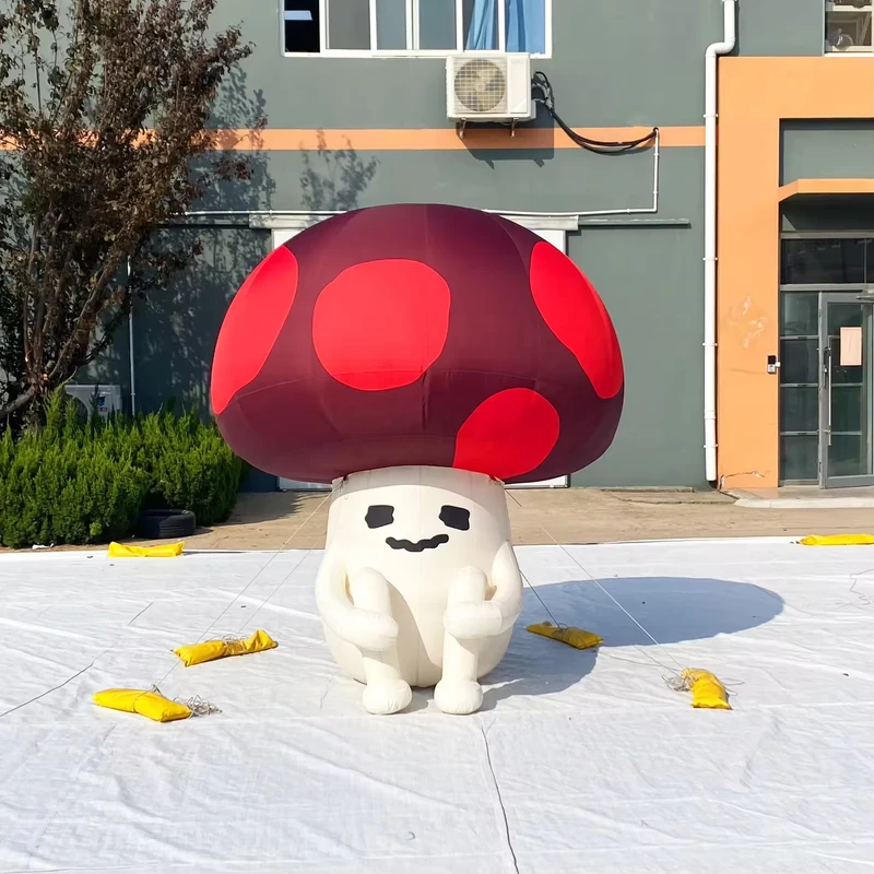 インフレータブルカートゥーンマッシュルーム屋外装飾エアタイトカスタマイズインフレータブルカートゥーンマスコットキャラクター