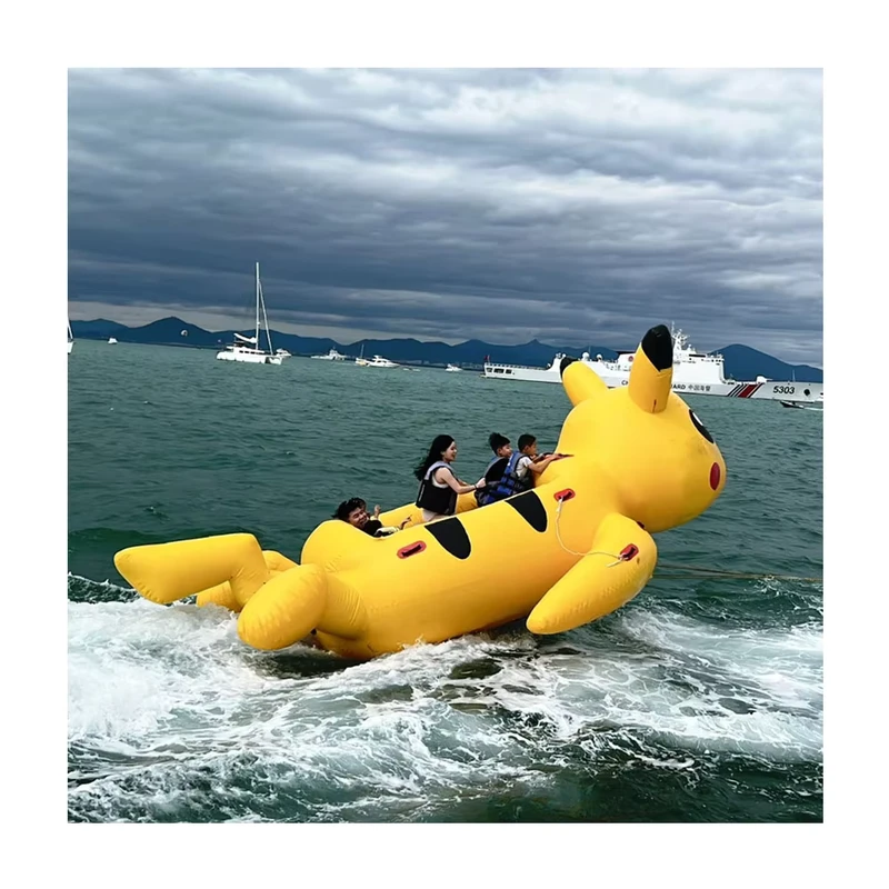 Modelo inflable de dibujos animados gigante flotante para publicidad y promoción de grandes animales para el mar