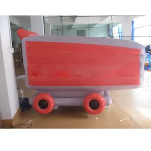 Inflatable Cartoon Shopping Cart Model for Outdoor Supermarket Exhibition Decor