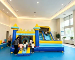 Inflatable Castle 0.55mm Thickness PVC Material Eco-Friendly Home Style Customizable Free Design Waterproof Wear Resistance