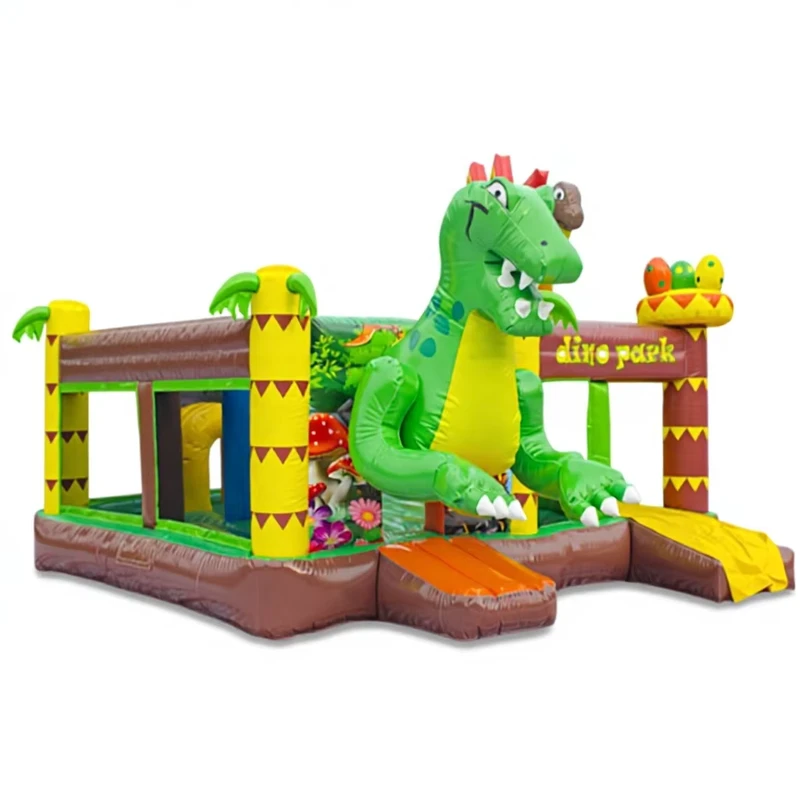 Combo de castillo inflable de diversión con arco y malla de seguridad, 5m*5.5m, PVC ecológico, uso comercial al aire libre
