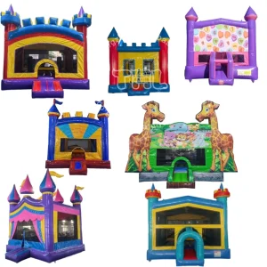 Inflatable Castle Bouncy Castle Inflatable Bounce House Bouncer Combo Slide for Kids Adults With Blower