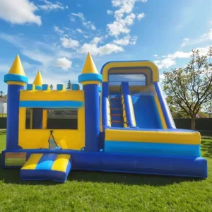 Château gonflable, maison de saut gonflable, combinaison de glissière, maisons gonflables pour enfants et adultes avec souffleur
