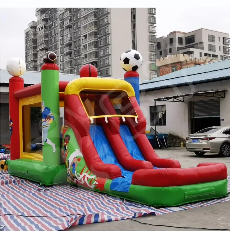 Castillo inflable, castillo hinchable, casa de saltar inflable, combo de tobogán, casas de rebote inflables para niños y adultos con soplador