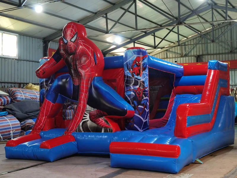 Inflatable Castle Bouncy Jumping Bouncer Unicorn Combo Bounce House Commercial with Blower Water Slides